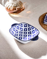 New Bone China Handled Serving Dish - Blue Dream Design