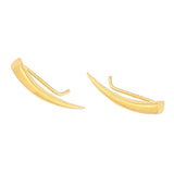 925 Sterling Silver Tooth Design Earcuff Earring - Edgy Style
