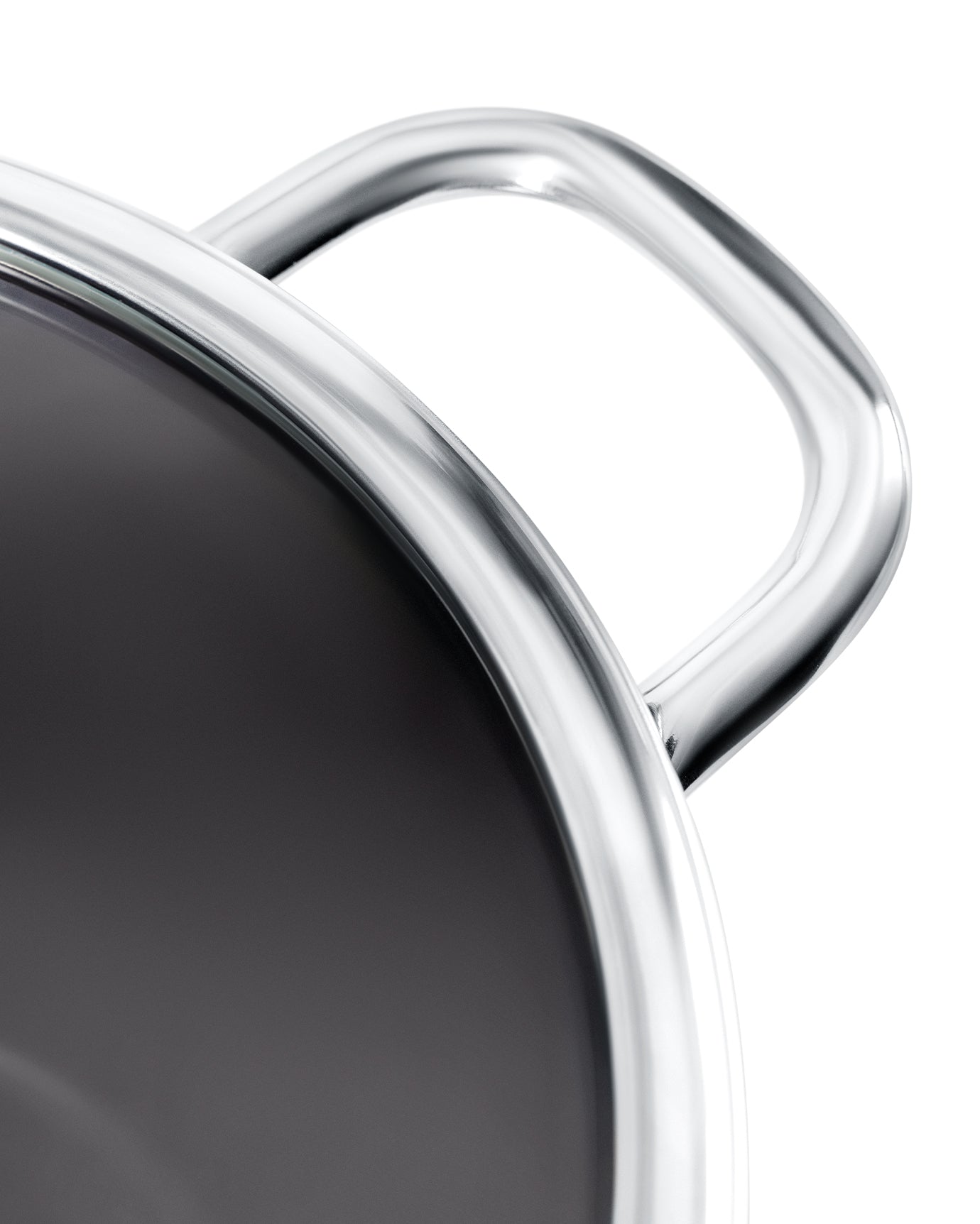 22 cm Titanium Enamel Deep Cooking Pot - Anthracite