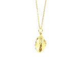 Sterling Silver Leaf Charm Necklace - Delicate Nature Design