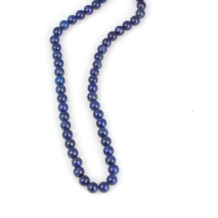 Náhrdelník z prémiového lapisu lazuli na šňůrce