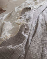 100% Cotton Quilted Bedspread - Soft & Textured Design