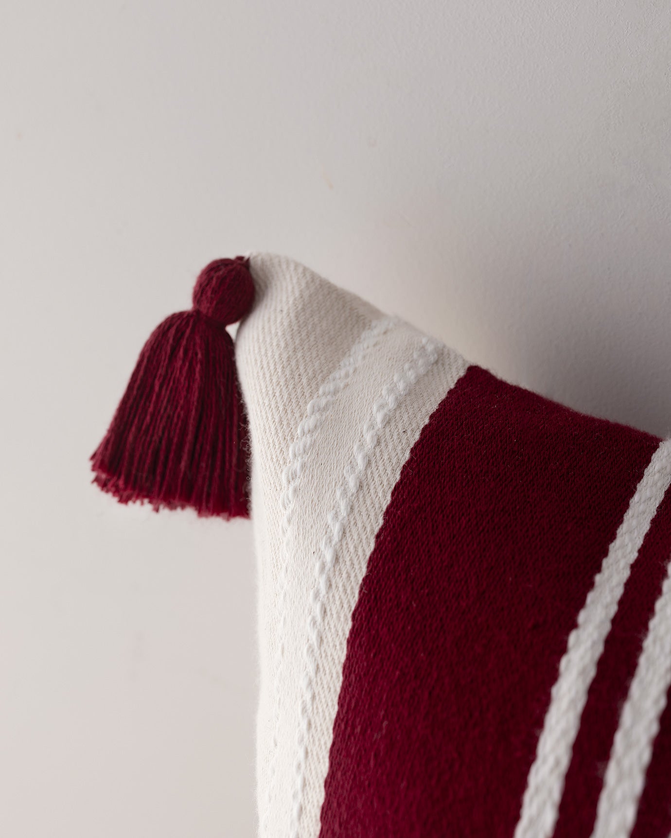 100% Cotton Decorative Cushion Cover - Soft Woven Design