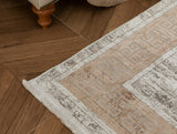 Tapis en velours mélangé teint en fil - Confort moelleux & style moderne