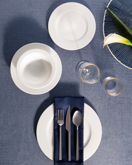 New Bone China 24-Piece Dinner Set - Claire Collection