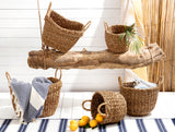 Small Natural Wicker Storage Basket for Home Organization