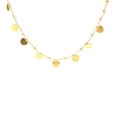 925 Sterling Silver Dainty Ball & Heart Necklace - Everyday Elegance