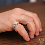 Premium 925 Sterling Silver Tile Ring
