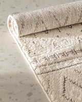 Chessy Cream Area Rug - Soft Living Room Carpet