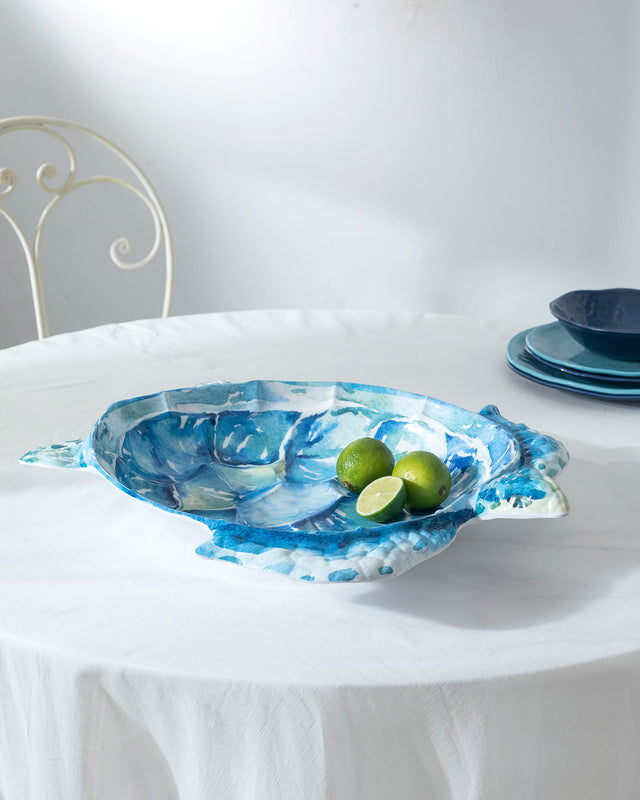 Durable Melamine Plate - Charming Colleta Blue & White Design