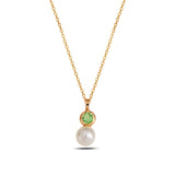 Colorful Gemstone Pendant Necklace - Timeless Rainbow Design