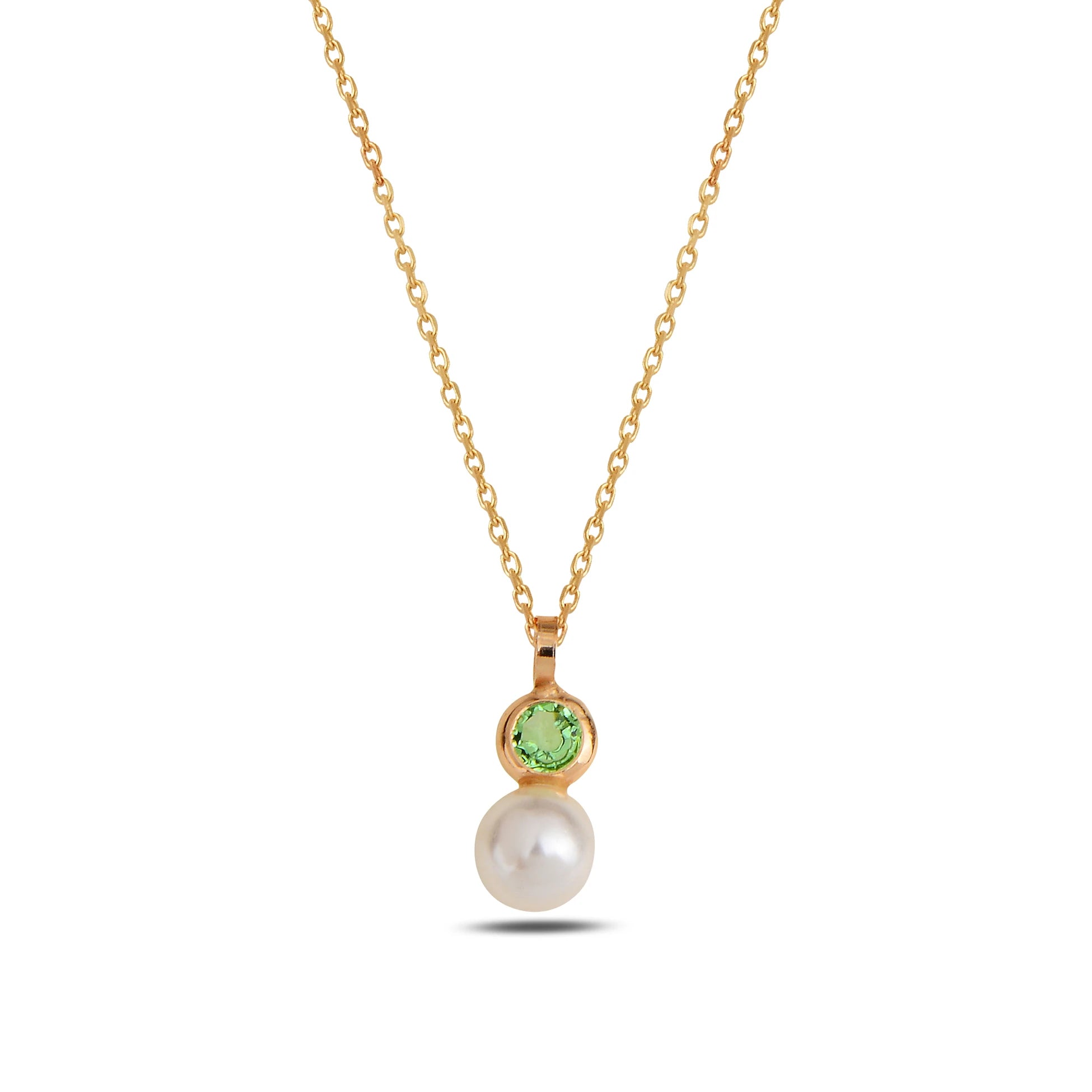 Colorful Gemstone Pendant Necklace - Timeless Rainbow Design