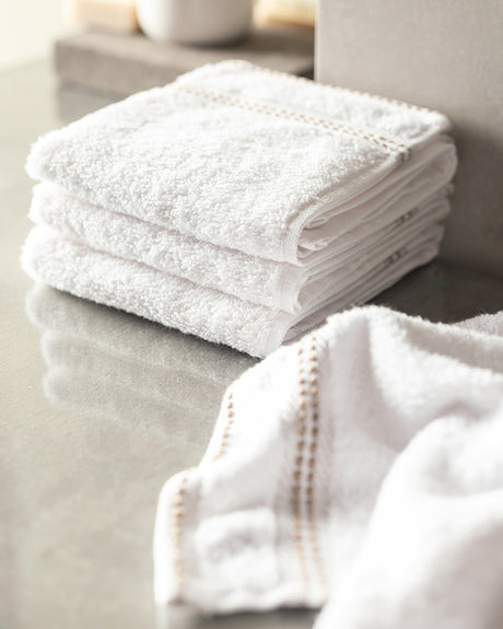 100% Cotton Hand Towel Set (4-Piece) - Soft & Absorbent Quality