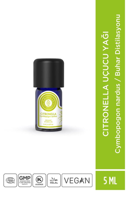 Pure Citronella Essential Oil, 5ml for Aromatherapy