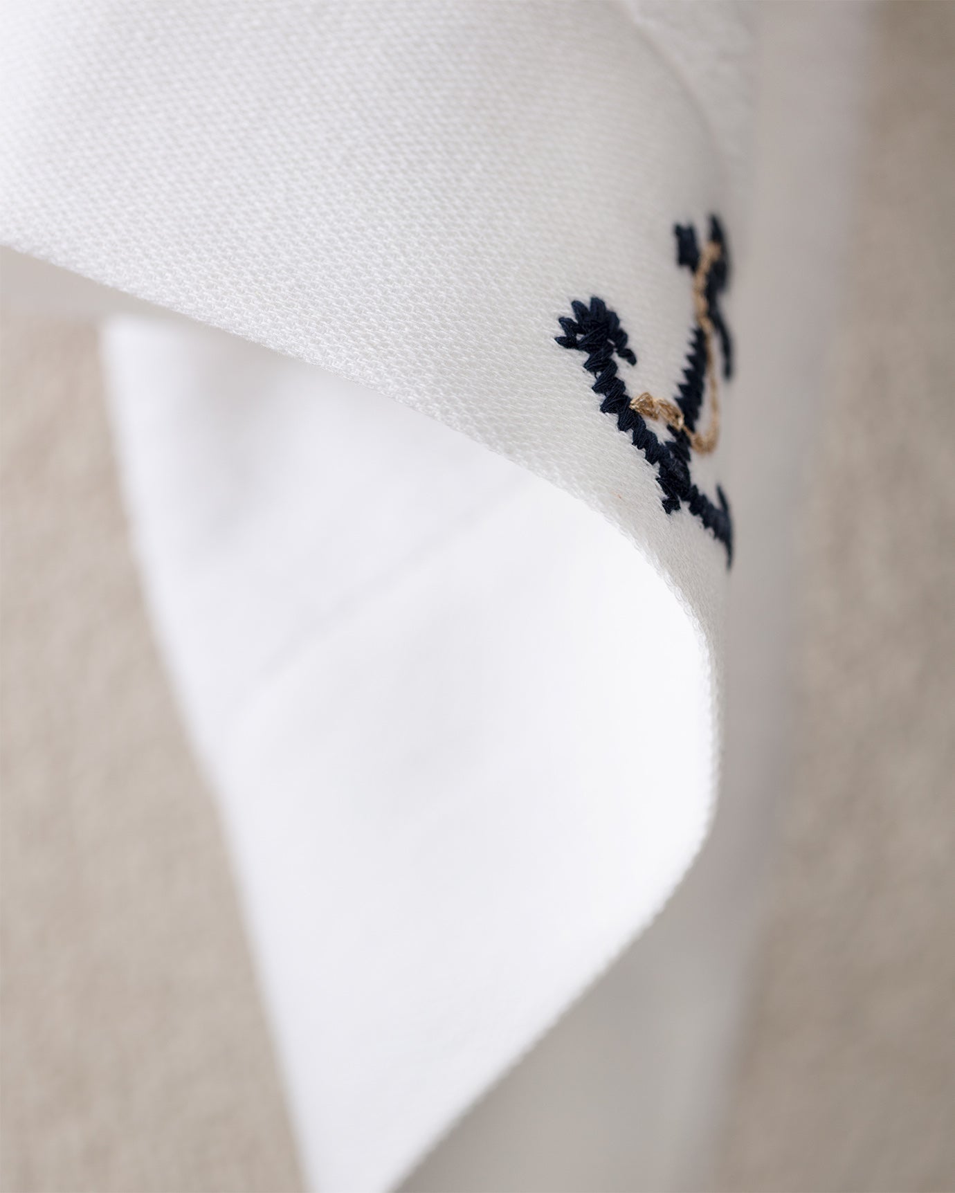 Asciugamano Viso in Cotone Premium - Ricamo Ancora Nautica