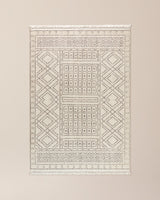 Soft Cream Area Rug for Living Room and Bedroom Decor