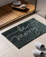 Espritmer Collection Green & White Non-Slip Bath Mat