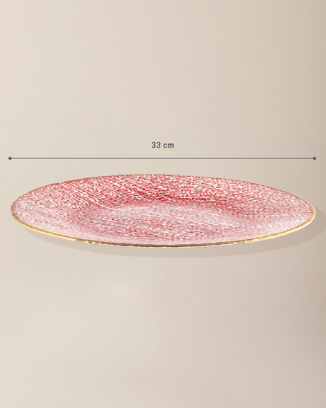 Glass Serving Plate - Elevate Your Table with Modern Bella Design