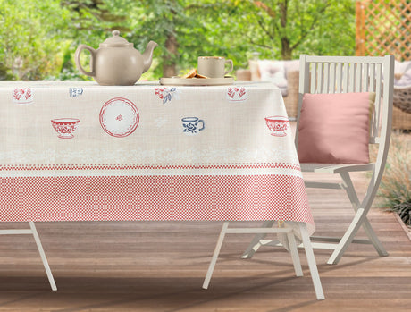 Durable PVC Tablecloth - Elegant & Easy-Care Dining Solution