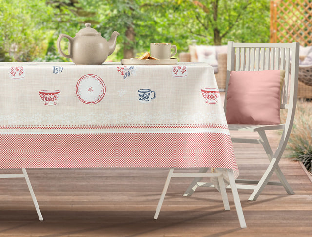 Durable PVC Tablecloth - Elegant & Easy-Care Dining Solution