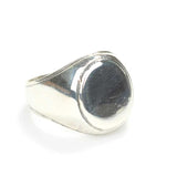 Professional 925 Sterling Silver Oval Stone Men's Ring