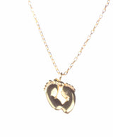 Sterling Silver Baby Foot Necklace - Delicate Keepsake