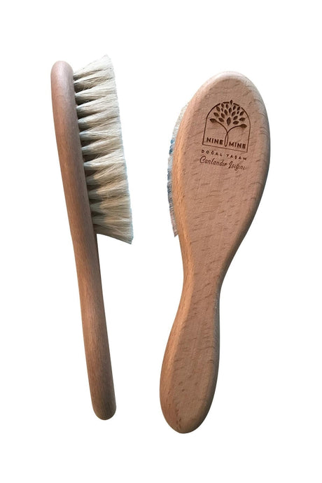 Premium Natural Goat Hair Baby Brush