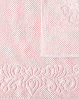 100% Cotton Soft Absorbent Bath Mat - Powder Pink
