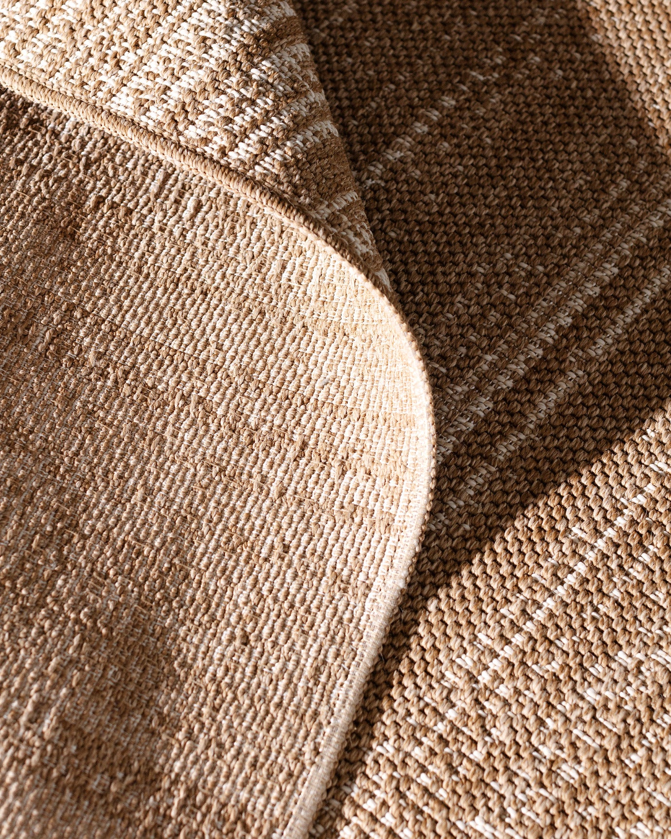 Premium Beige Ecru Polypropylene Flatweave Area Rug