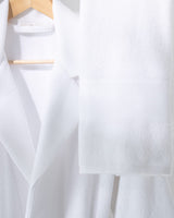 Unisex 100% Cotton Luxury Bathrobe Set - White