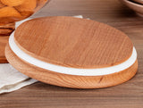 Contenitore per alimenti in vetro da 1600ml con coperchio in legno - Barattolo da cucina