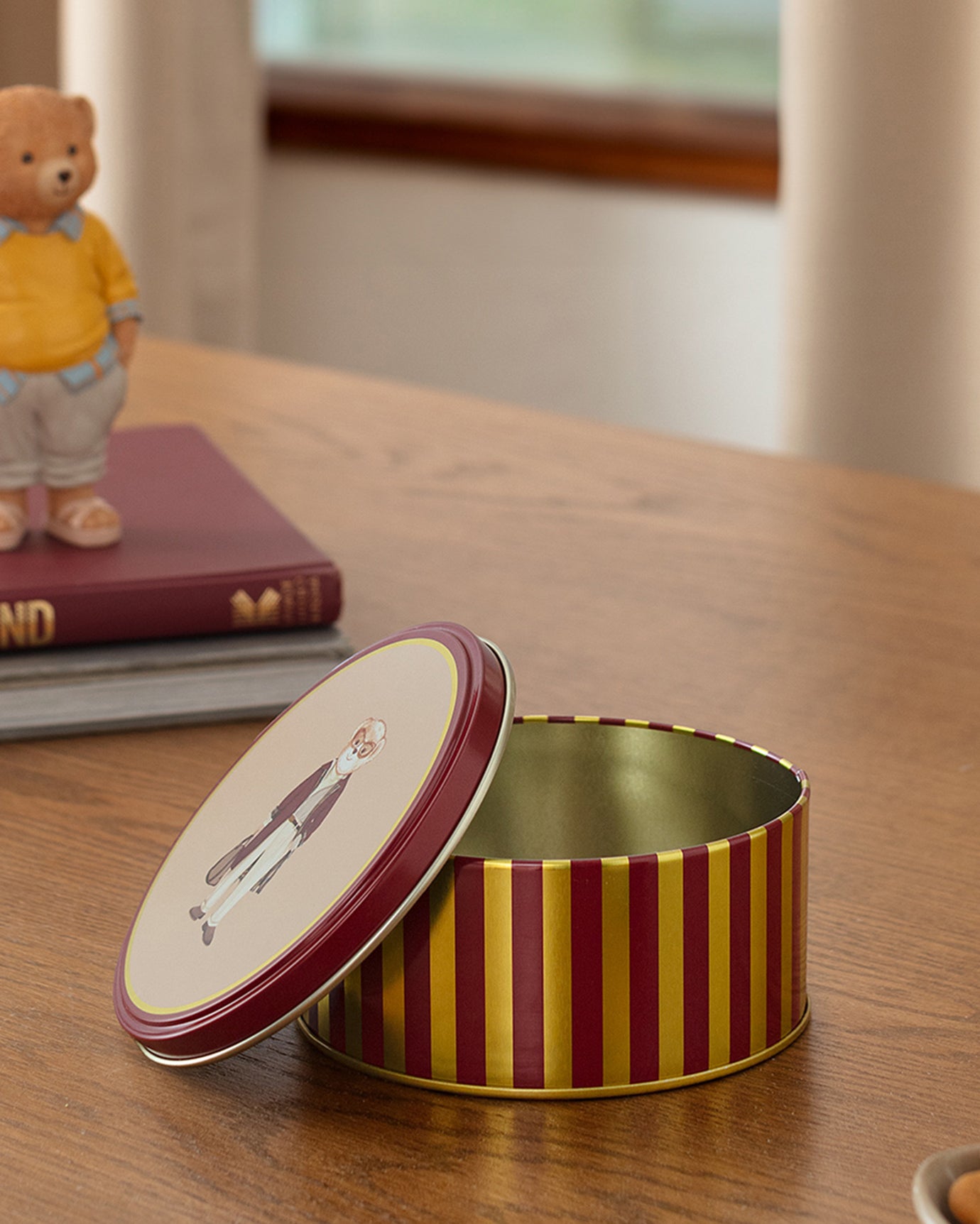 Louise Small Round Metal Decorative Storage Box