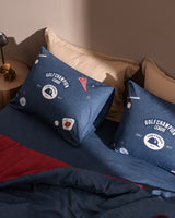 100% Cotton Ranforce Single Duvet Cover Set - Modern Print