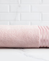 Serviette de bain 100 % coton - Design bordure Maynor doux