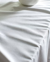 Chrysal Polycotton Tablecloth - Crisp White Design