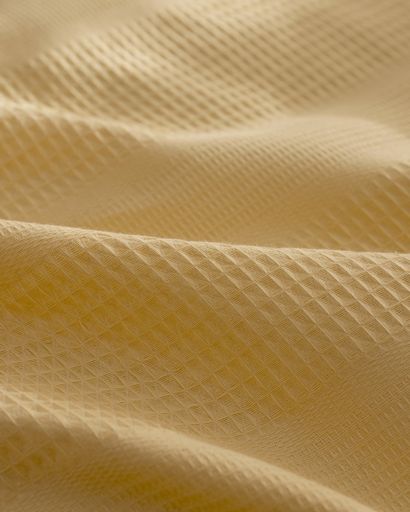 Yellow Twin 100% Cotton Pique Bedding Set