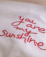 Amour Embroidered 100% Cotton Pillowcase Set of 2 - White & Red