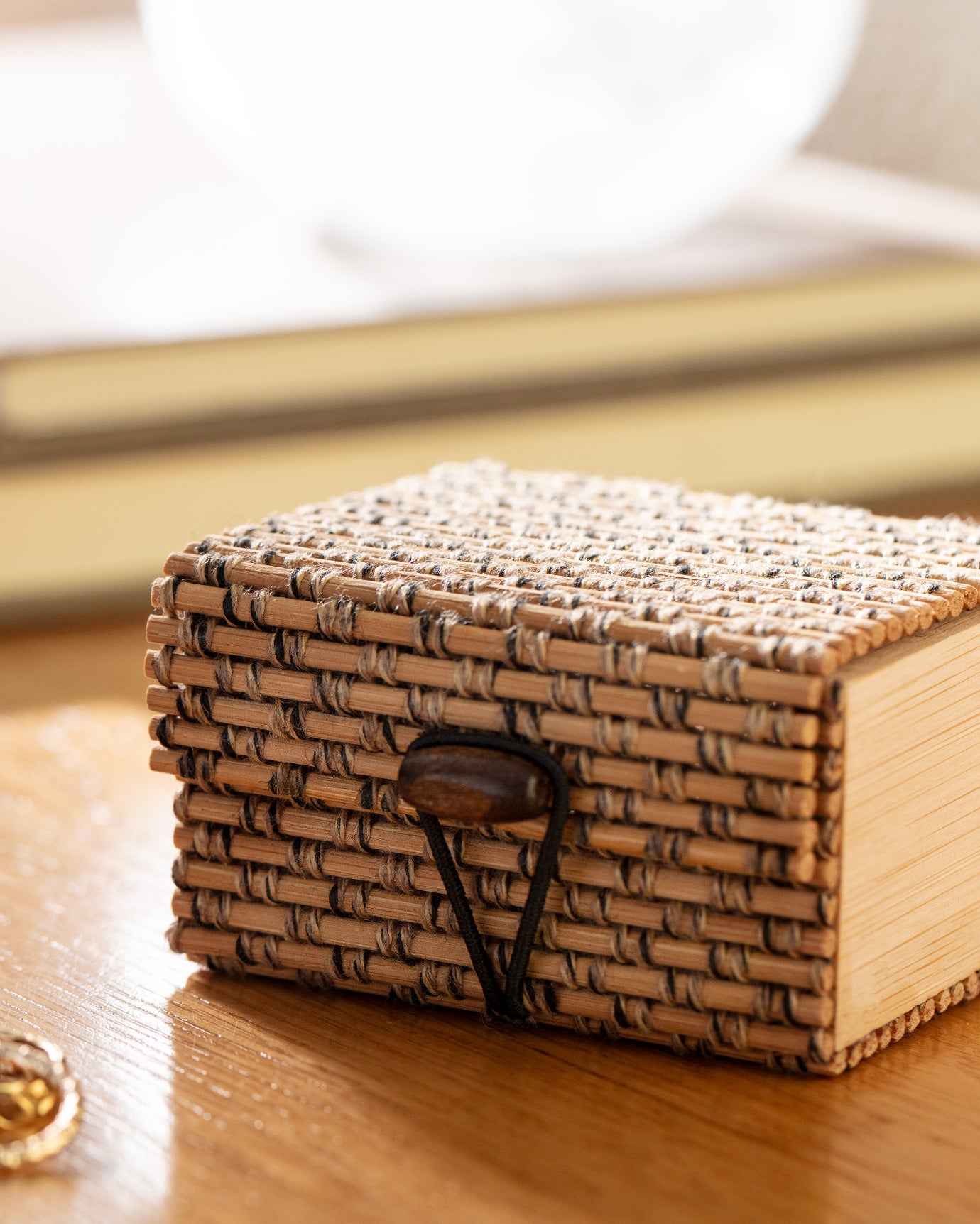Natural Bamboo Storage Box - Versatile Home Organizer