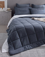 Twin Size Super Soft Cotton Bedding Set - Indigo