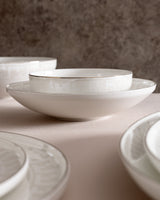 Fine Bone Porcelain 6-Person Dinner Set - Timeless Elegance