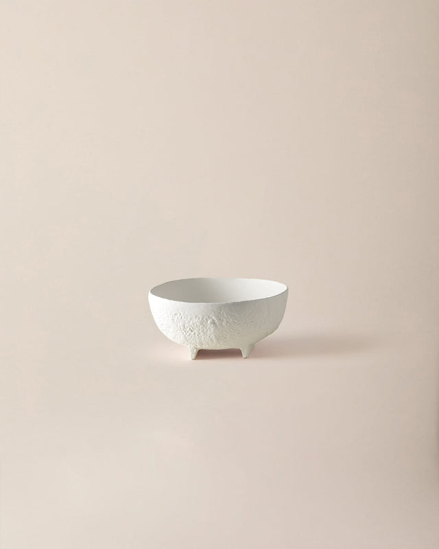 Durable Aluminum Serving Bowl - Clean White Minimalist Style