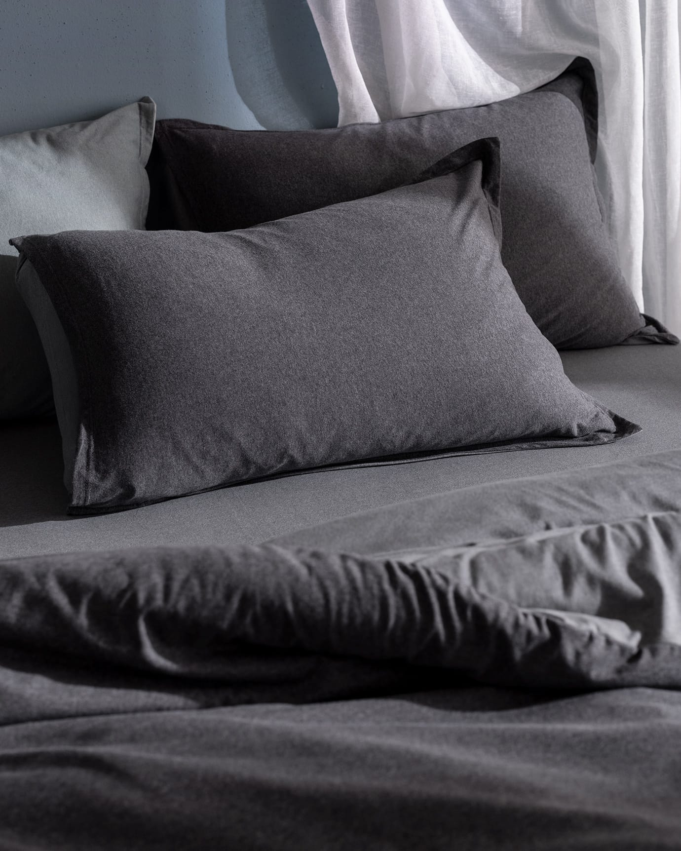 Cotton Blend Single Duvet Set - Soft Jersey & Fitted