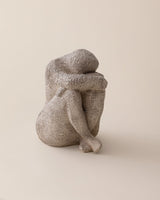 Resin Decorative Bust - Elegant Alice Sculpture in Soft Grey
