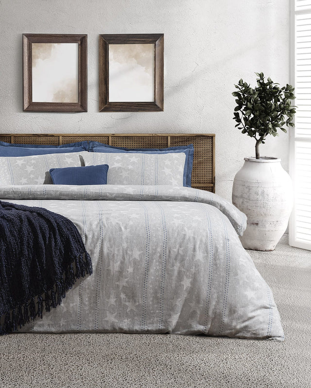 Viscose Cotton Jacquard Double Duvet Cover Set - Bayeux Design