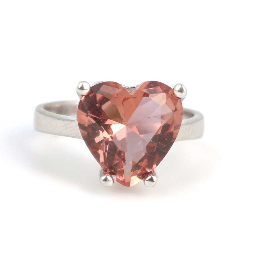 925 Sterling Silver Zultanite Heart Ring - Color-Changing Gemstone