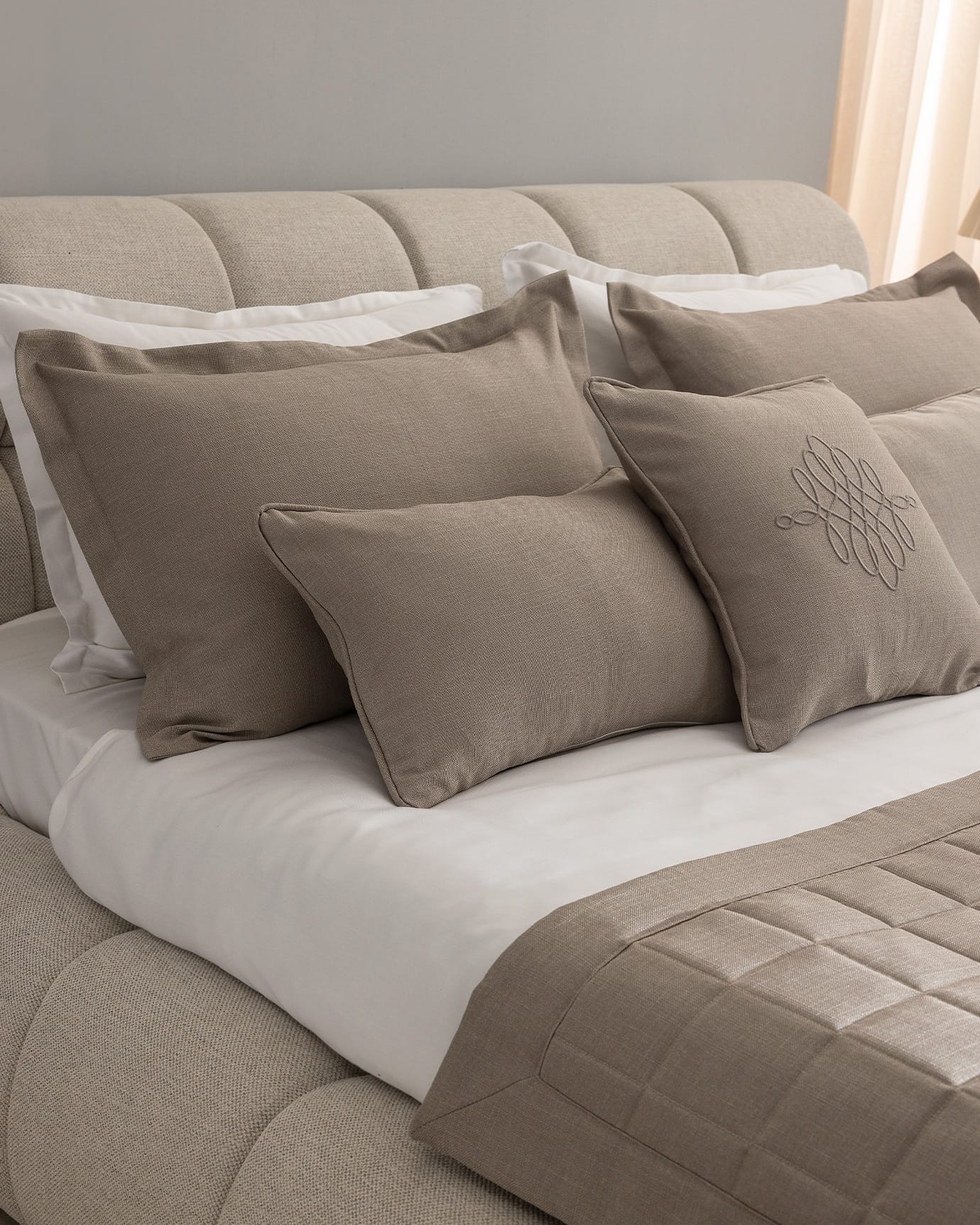 Luxury Mink Bed Runner & Decorative Pillow Set