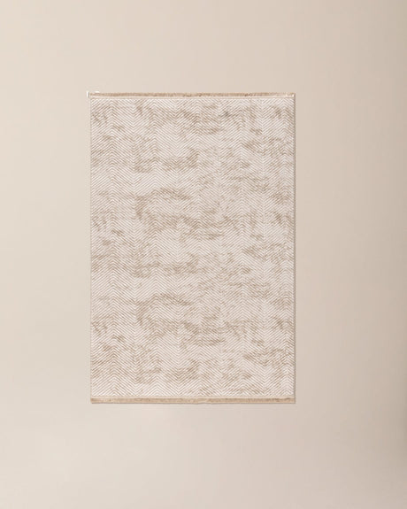 Eze Pattern Earth Tone Area Rug for Living Room - Brown