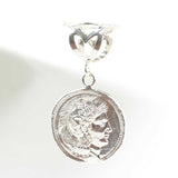 Premium 925 Sterling Silver Alexander Head Medallion Pendant