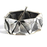 Premium 925 Sterling Silver Striped Triangle Bracelet