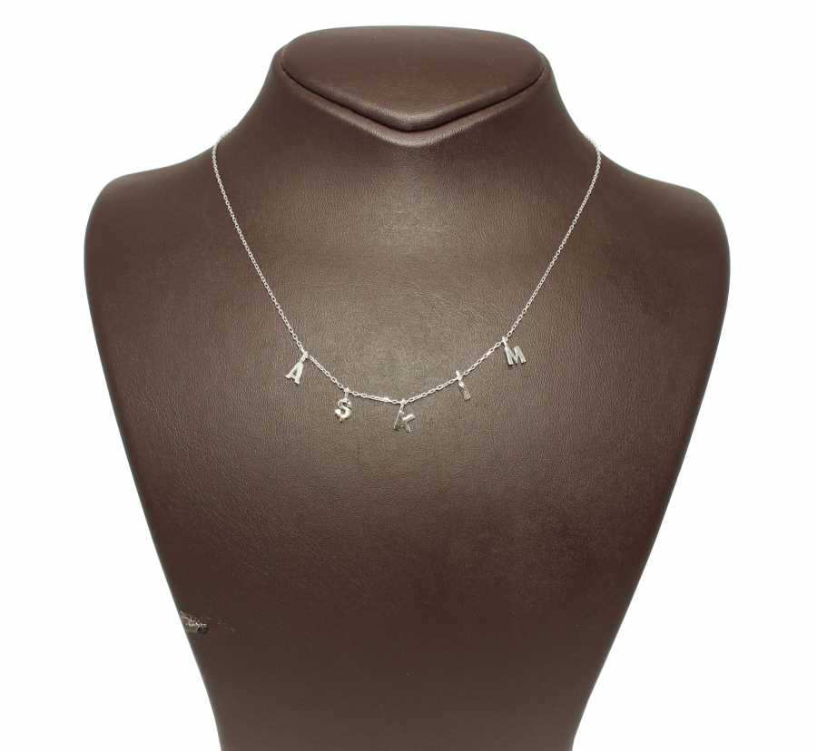 Sterling Silver 'My Love' Engraved Necklace - Personalized Name